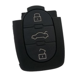 Audi 3-Button Remote Control – Big Battery – 434 MHz – Part Number: 4D0837231A - Aftermarket - 1