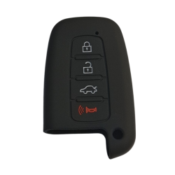 Capa de silicone para chave com comando Hyundai 2009-2015 4 botões - 1