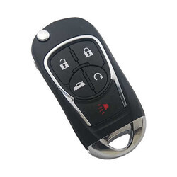 Chrysler 4+1-Button Flip Remote Key Shell - 1