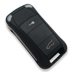 Clé de télécommande pliable à 2 boutons Porsche Cayenne (marché secondaire) (315 MHz, PCF7946) - 1