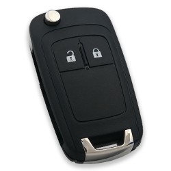 Clé télécommande pliable à 2 boutons pour Opel Astra-J insignia Chevrolet Cruze (marché secondaire) (GM 13574868, 433 MHz, ID46) - 1