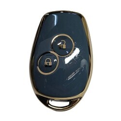 Coque Nano pour clé télécommande 2 boutons grise Renault - 1