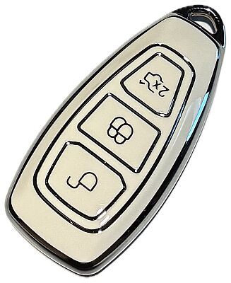 Cover nano bianca per chiave Ford a 3 pulsanti - 1