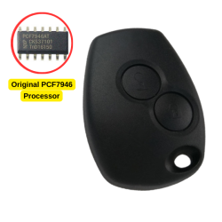 Dacia Sandero / Logan / Duster - 2 Button Remote Key - 433 MHz - Hitag 2 PCF7946 - Aftermarket - 2
