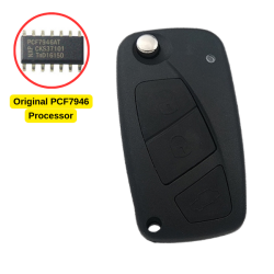 Fiat Chiave telecomando pieghevole (Delphi) (AfterMarket) (433 MHz, PCF7946) - 2