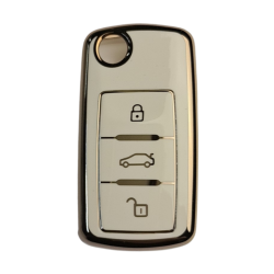 Funda nano blanca para llave Volkswagen de 3 botones - 1