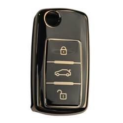Funda nano negra para llave Volkswagen de 3 botones - 1