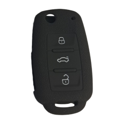 Housse en silicone pour clé télécommande VW 1998-2009 3 boutons - 