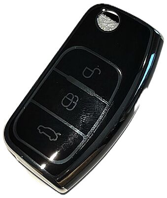 Housse nano noire pour clé Ford à 3 boutons - 1