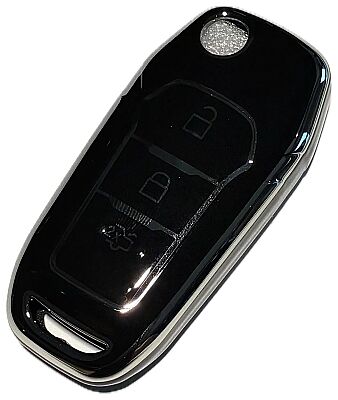 Housse nano noire pour clé Ford à 3 boutons - 1
