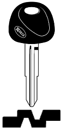HYN11CP Auto Keys No Transponder Hole - 1