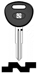 HYN13BP Auto Keys No Transponder Hole - Hyundai