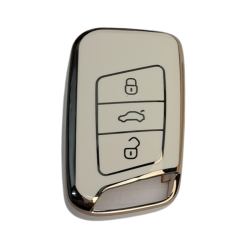Nano Remote Key Cover VW TOURAN 3 Buttons White - 1