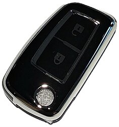 Nissan 2-Button Black Nano Remote Key Cover - 