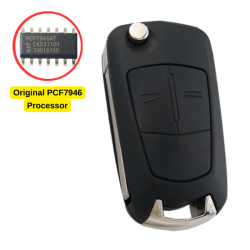 Opel Vectra C 2 Button Flip Remote Key (AfterMarket) (GM 13189118, 433 MHz, ID46) - 2