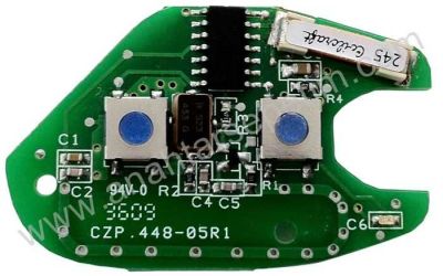 Ren 2 Button Remote Key - 433 MHz - Hitag 2 PCF7946 - AfterMarket - 4