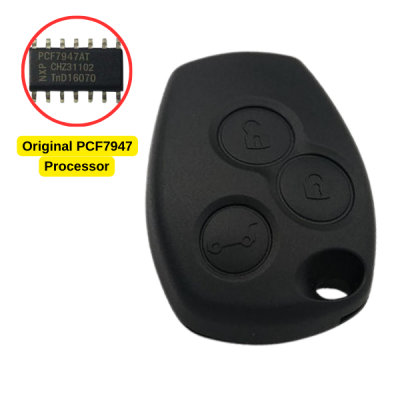 Ren 3 Button Remote Key - 433 MHz - Hitag 2 PCF7947 - VA2 Blade - AfterMarket - 1