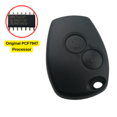 Ren Twingo / Clio 3 / Kangoo - 2 Button Remote Key - 433 MHz - Hitag 2 PCF7947 - AfterMarket - 2