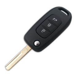 Ren Dacia Sandero, Symbol, Twingo - 3 Button Remote Control - 433 MHz - Hitag AES 4A PCF7961 - AfterMarket - 3
