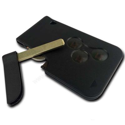 Ren Megane 2, Scenic - Tarjeta inteligente de 3 botones (AfterMarket) (433 MHz, PCF7947) (sin logotipo) - 1