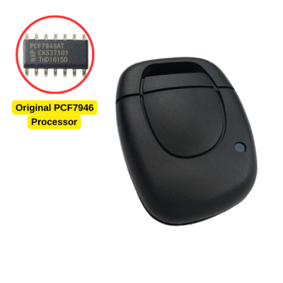 Renault Clio 2 / Kangoo - 1 Button Remote Key - 433 MHz - Hitag 2 PCF7946 - Aftermarket - 2